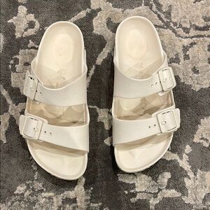 Women's White Birkenstock Arizona Essentials